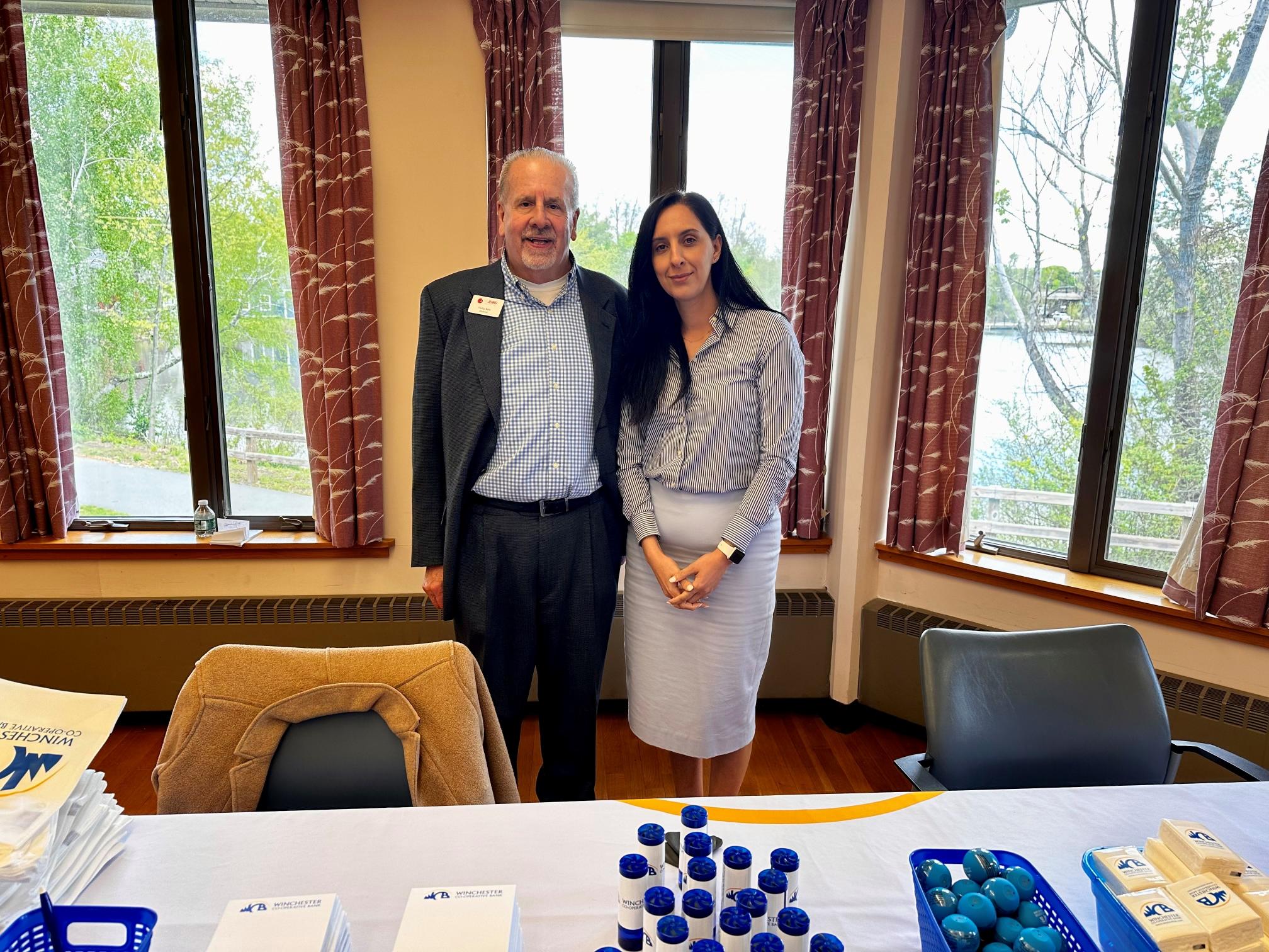 Phillip with Saida at Jenks Center Symposium